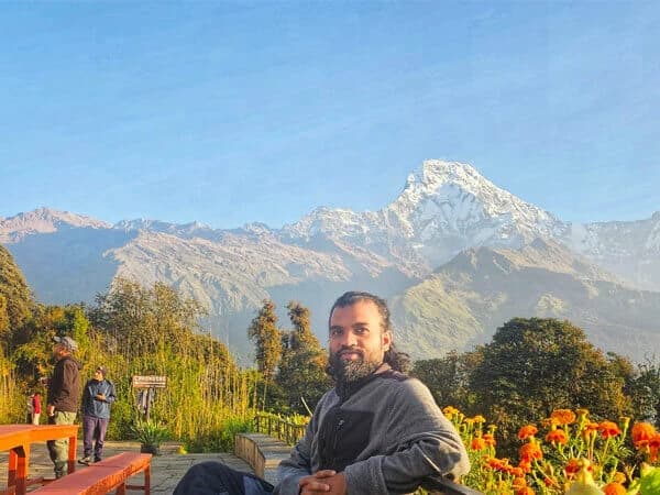 Annapurna South and Himchuli from Chhumrung