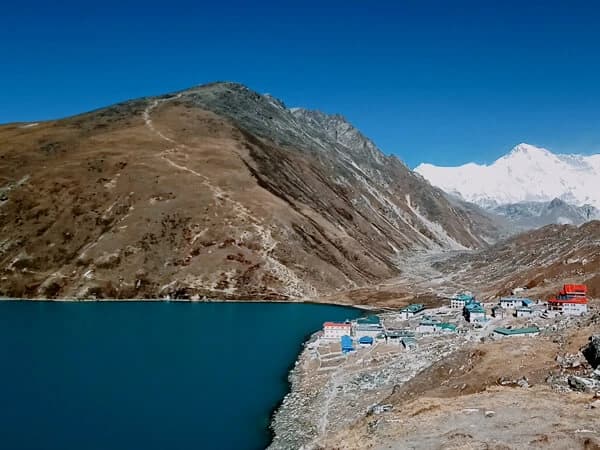 Scenic Mountain View with Gokyo Lake